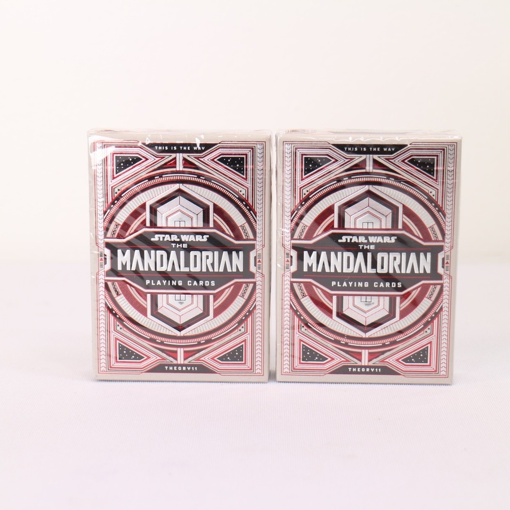 Lot of 2 - Theory11 Star Wars: The Mandalorian Premium Playing Cards NEW Disney